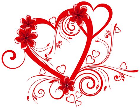 free clip art hearts and flowers|cool heart drawings flower.